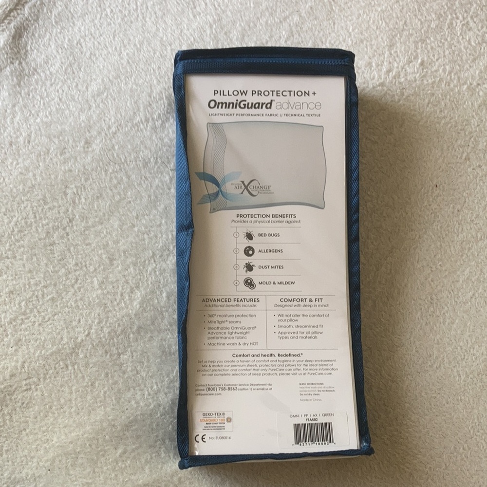 2 OmniGuard Advance Pillow Protectors - Picture 2 of 4